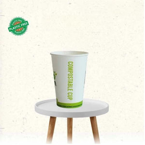 Bio Tea Cups 300 ML, Compostable Pla Coated